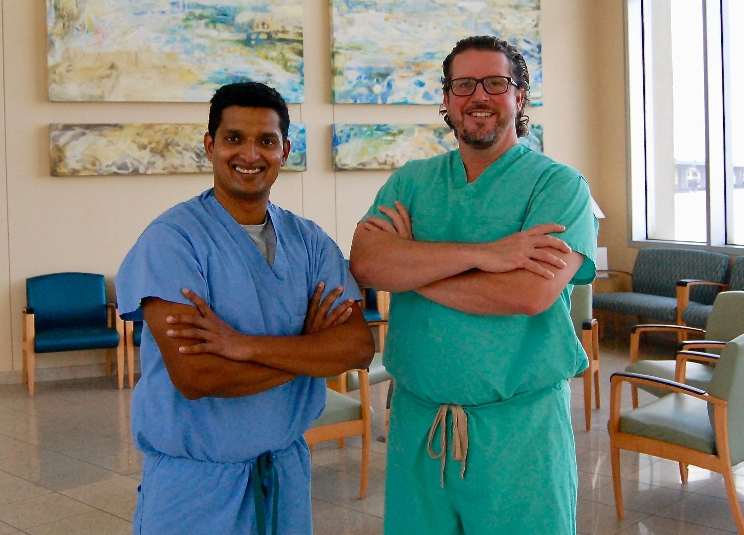 Dr. Siddharth Wayangankar, left, and Dr. Nathan Bates.